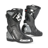 BELA TURBO TRACK Moto Corrida Botas Preto Antracite - Imagem dupla de botas